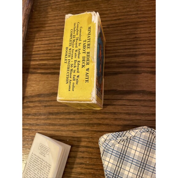 MINIATURE RIDER WAITE TAROT CARD DECK by U.S. GAMES VINTAGE 70’s COMPLETE - Picture 6 of 9